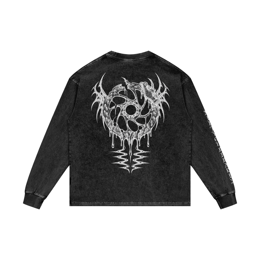 MELT YOUR BRAKES // Acid Wash, Long Sleeve Tee