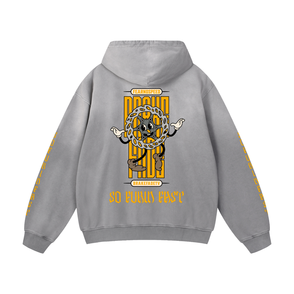 SO FUKIN FAST // Heavyweight, Sunfade, Oversized Hoodie