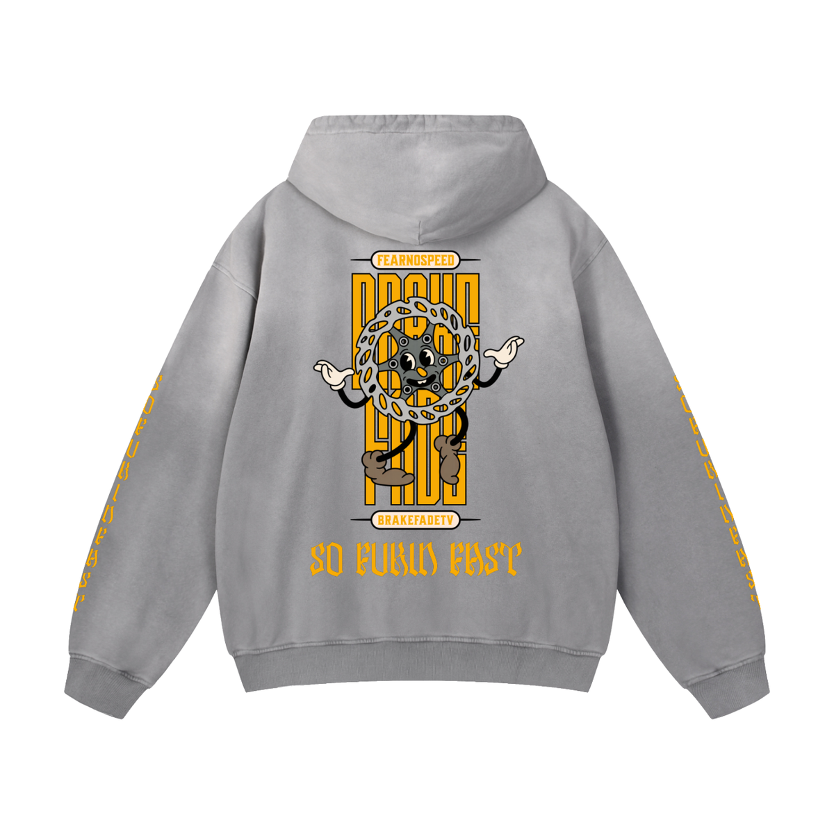 SO FUKIN FAST // Heavyweight, Sunfade, Oversized Hoodie