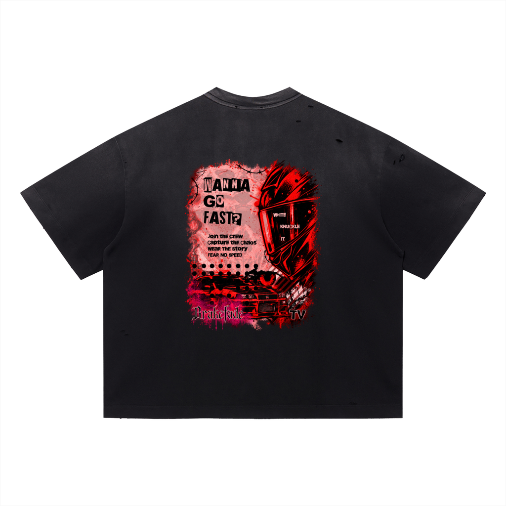 WANNA GO FAST? // Ripped, Vintage, Tee