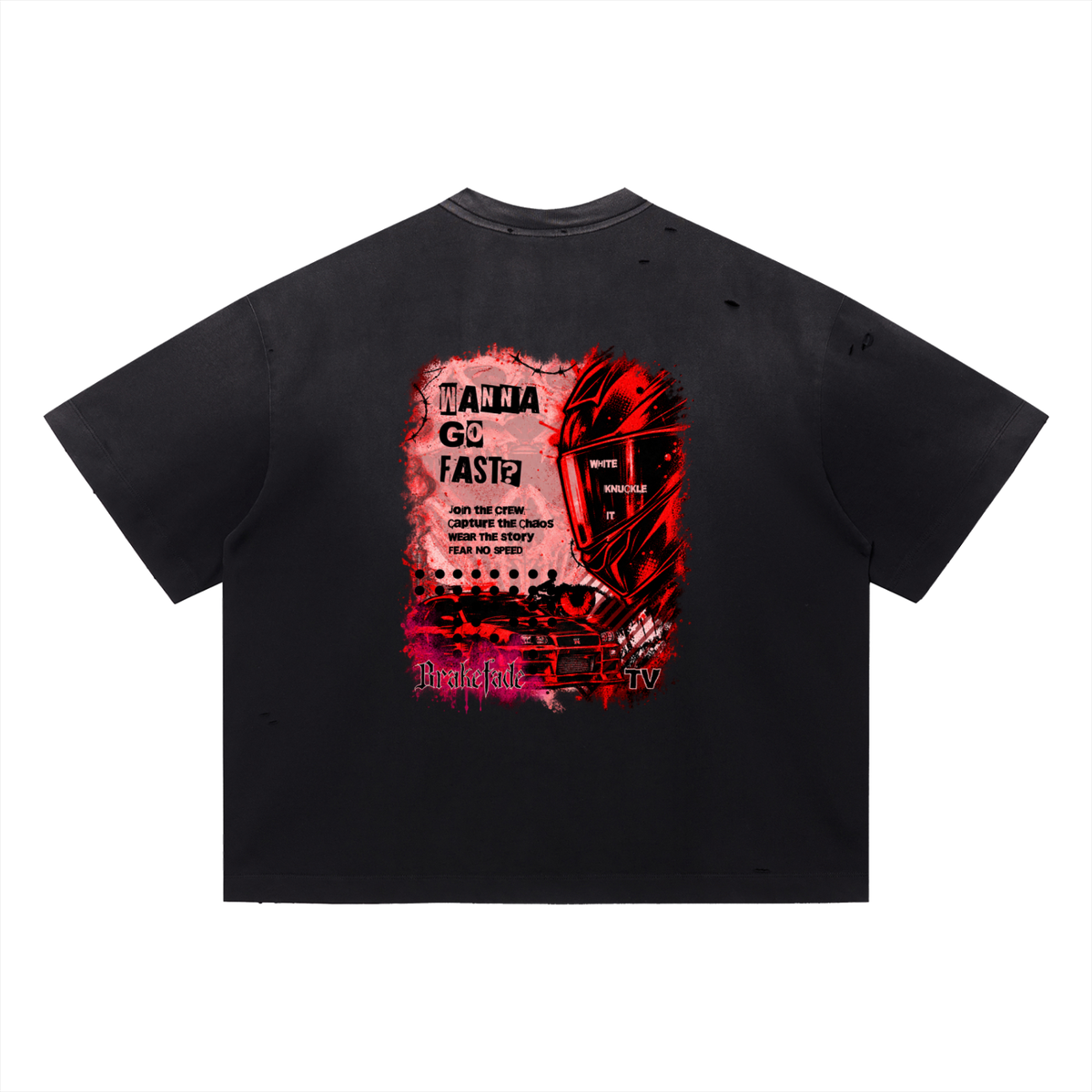 WANNA GO FAST? // Ripped, Vintage, Tee
