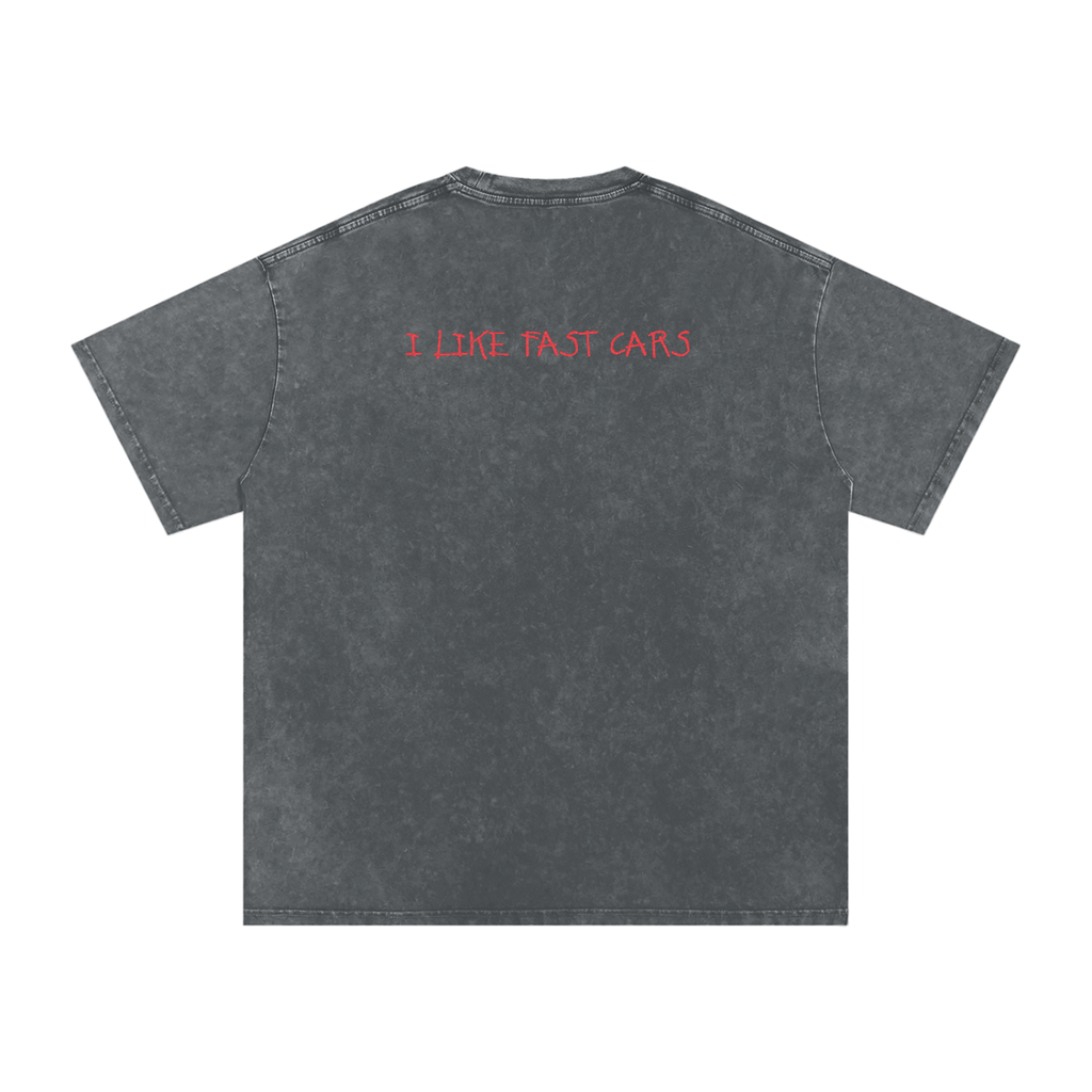 I LIKE FAST CARS // Snow Washed, Oversized, Tee