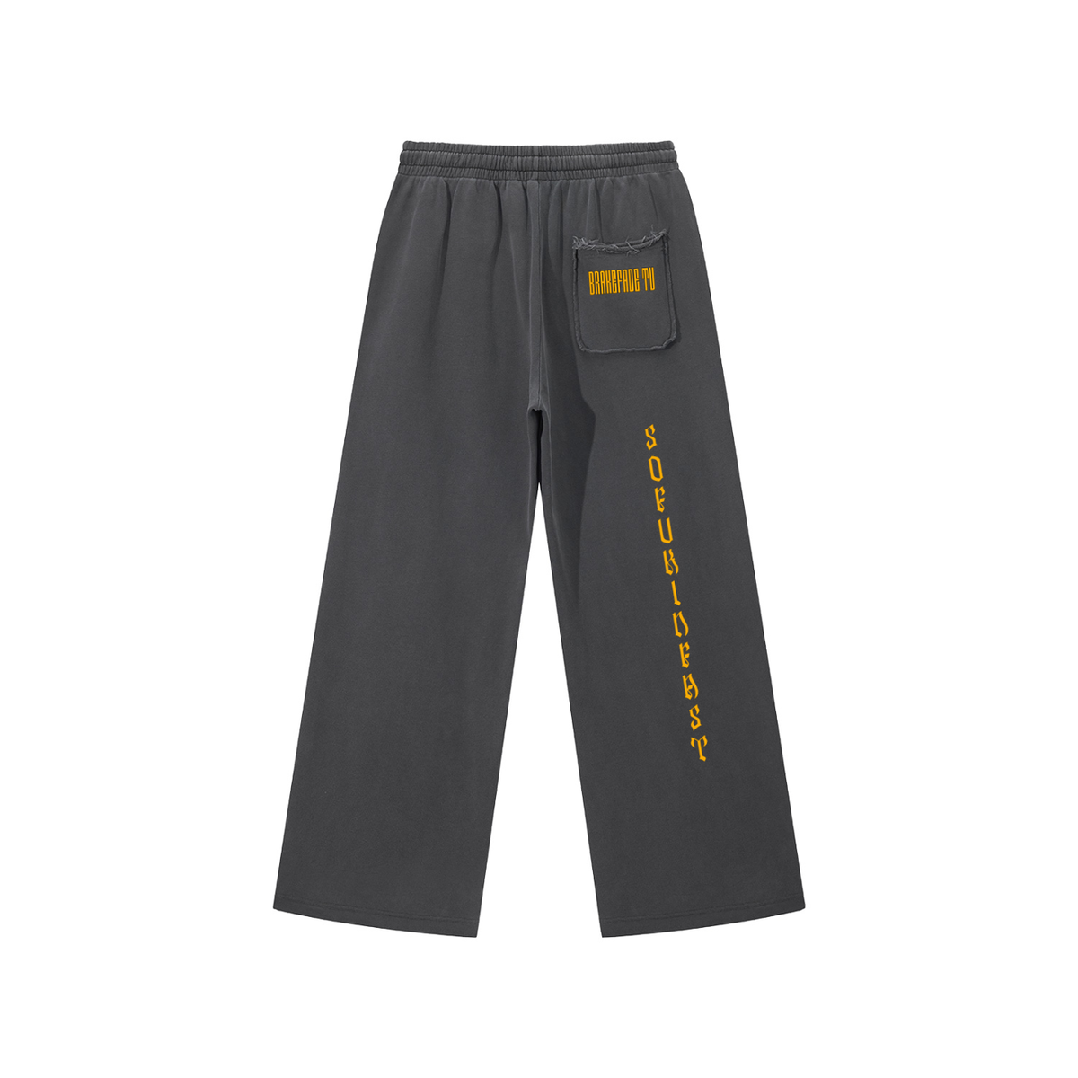 SO FUKIN FAST // Snow Washed Raw Edge Sweatpants