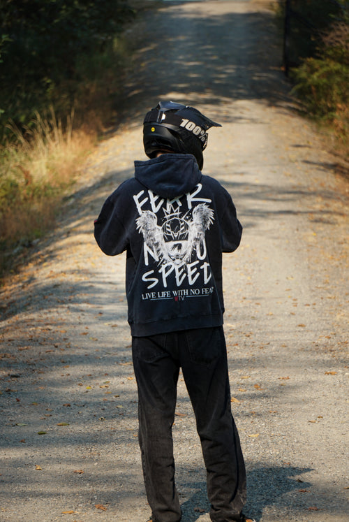 FEAR NO SPEED // Snow Washed, Hoodie