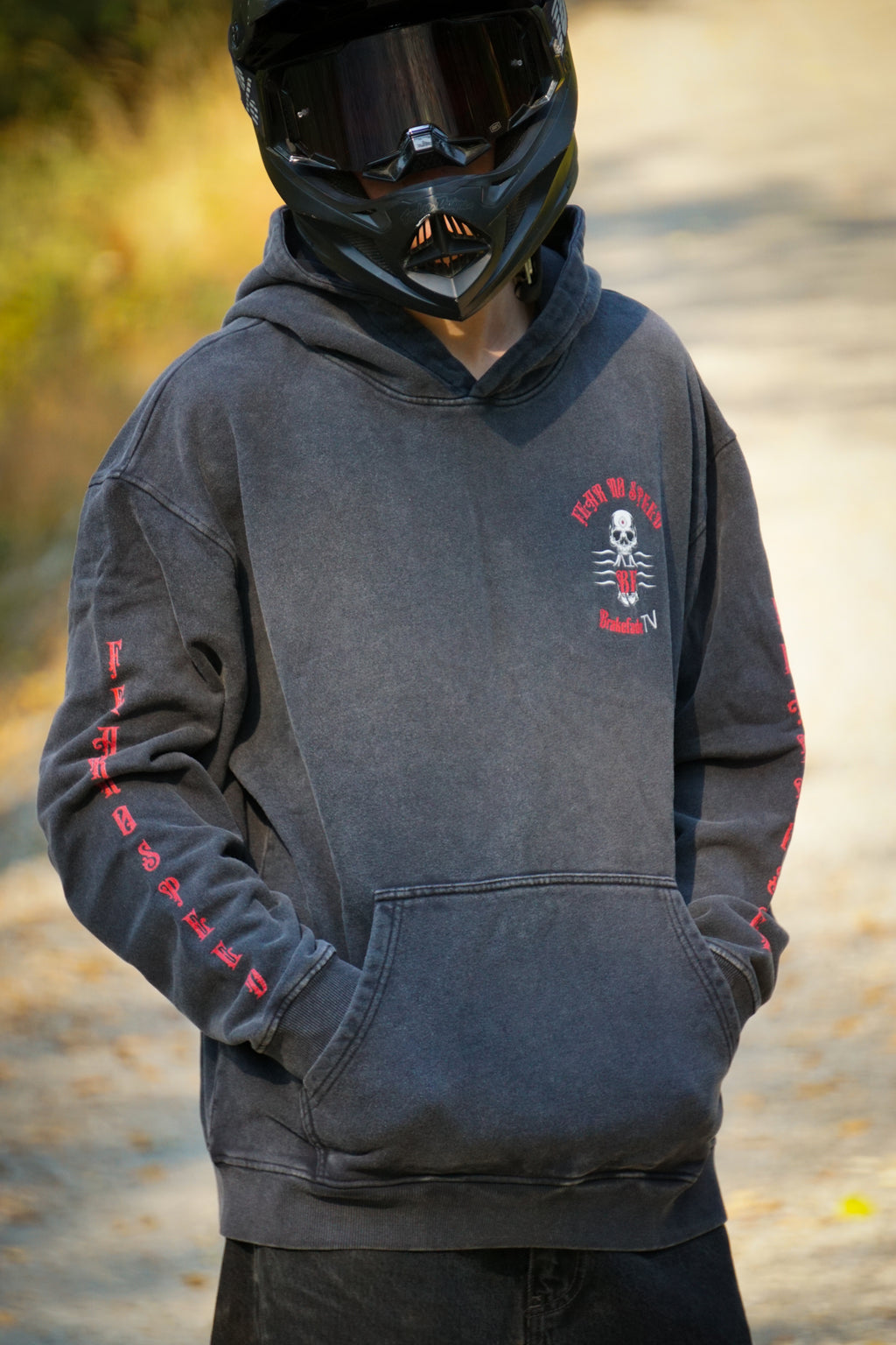 FEAR NO SPEED // Snow Washed, Hoodie