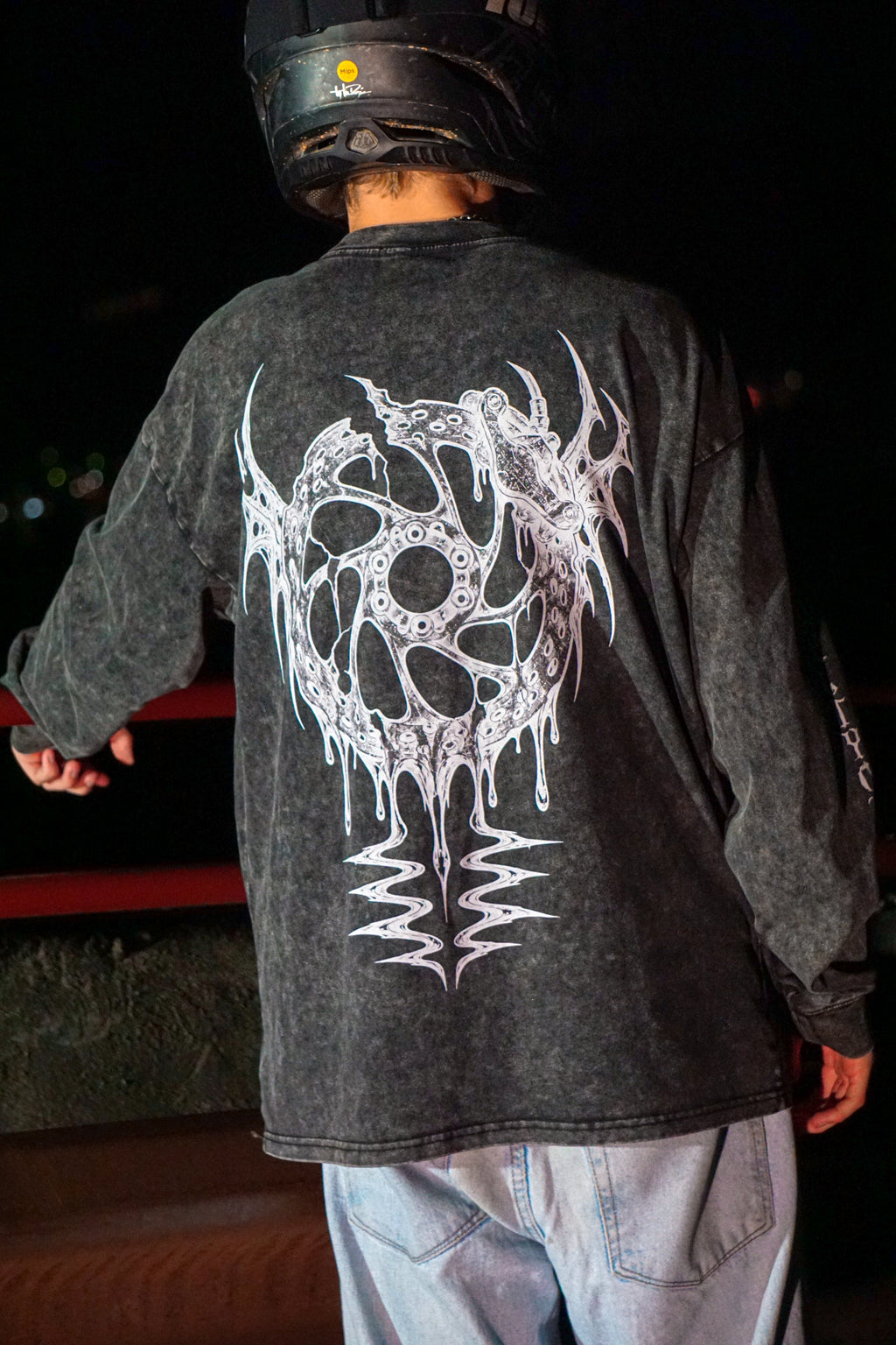 MELT YOUR BRAKES // Acid Wash, Long Sleeve Tee