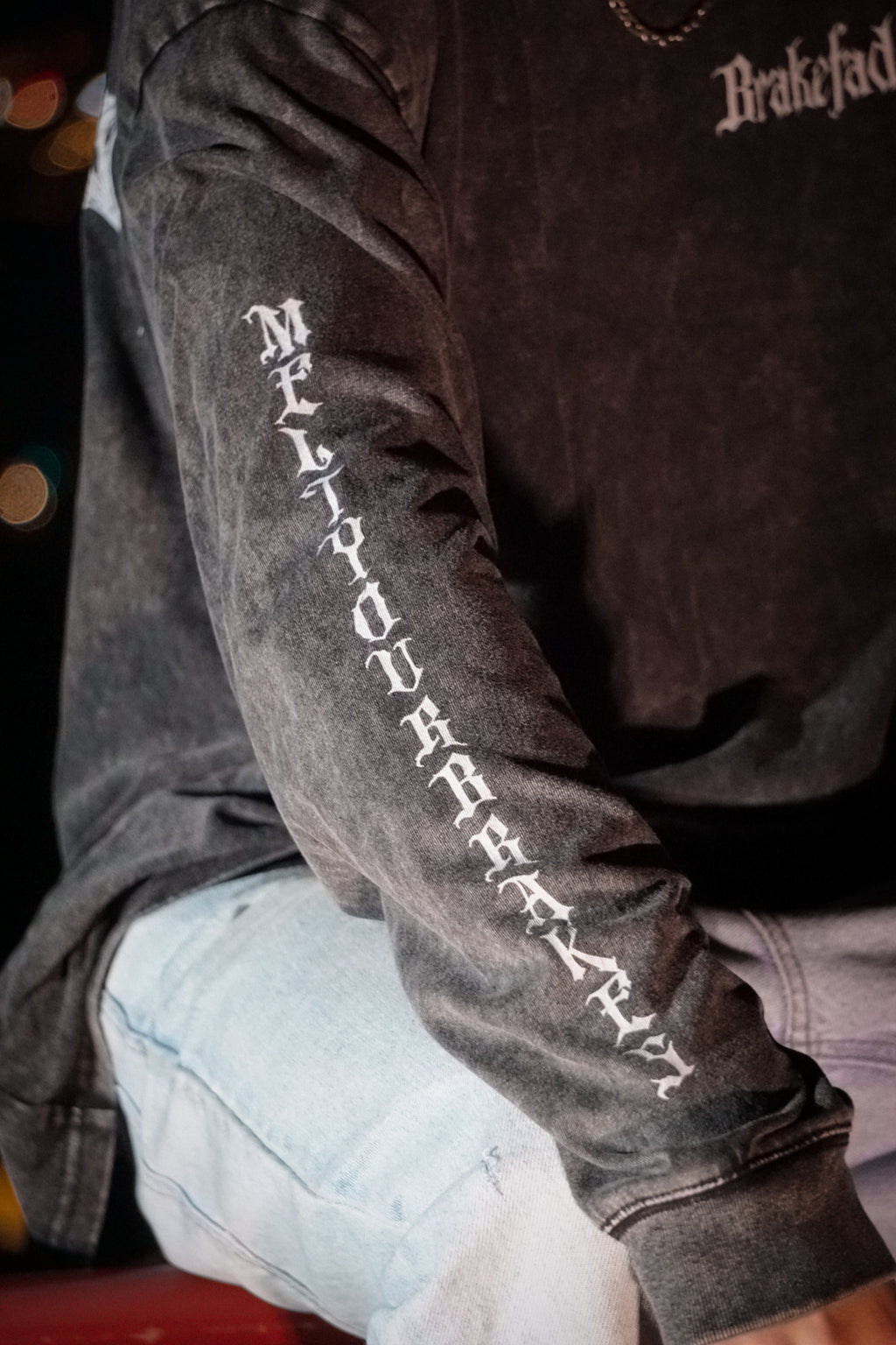 MELT YOUR BRAKES // Acid Wash, Long Sleeve Tee