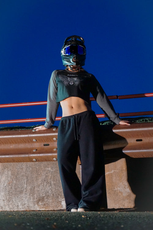 Brake Fade's Angel // Women's // Cropped Waist Sweatshirt