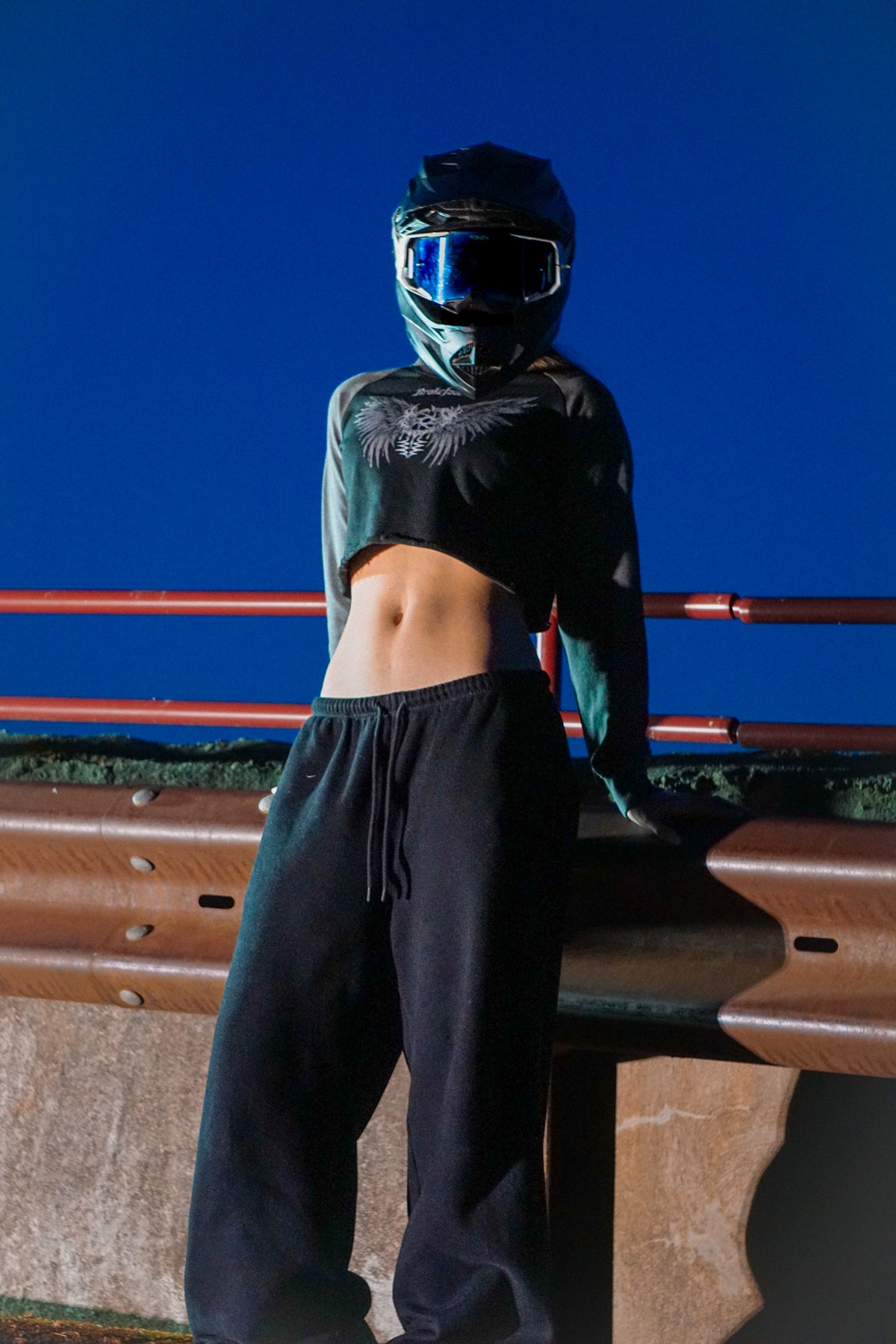 Brake Fade's Angel // Women's // Cropped Waist Sweatshirt