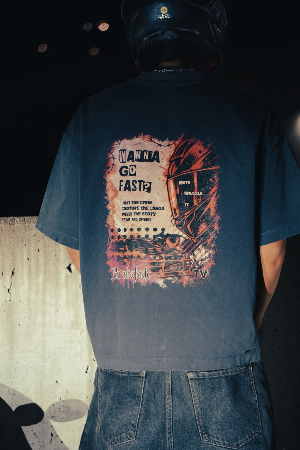 WANNA GO FAST? // Oversized, Ripped, Vintage, Tee