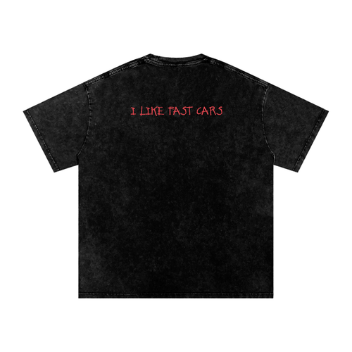 I LIKE FAST CARS // Snow Washed, Oversized, Tee