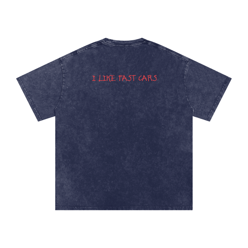 I LIKE FAST CARS // Snow Washed, Oversized, Tee