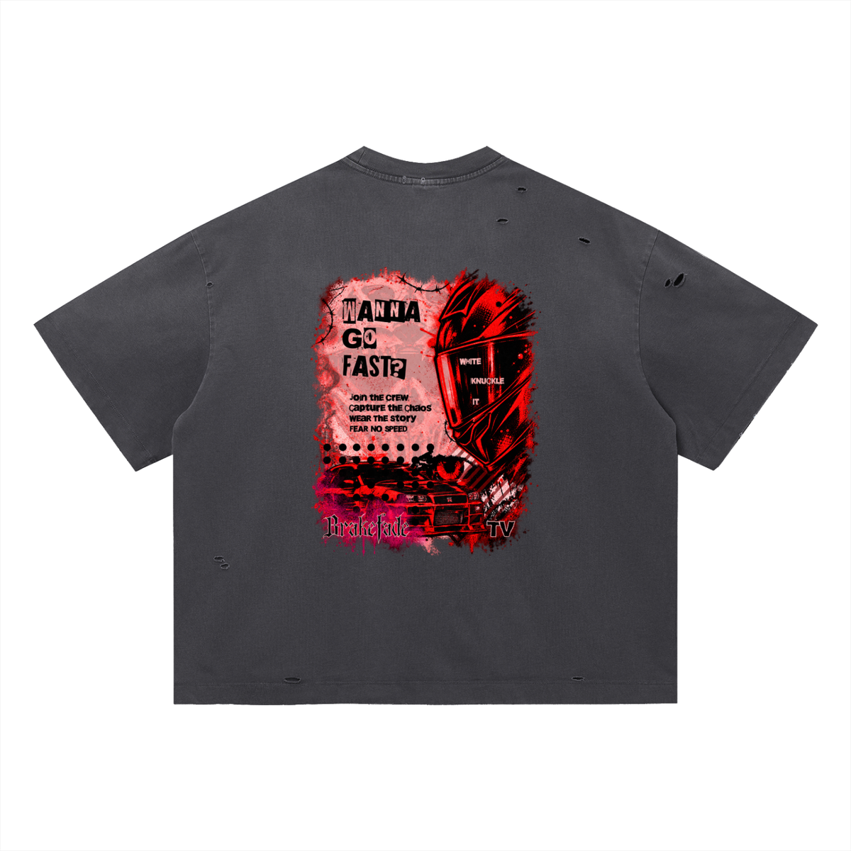 WANNA GO FAST? // Ripped, Vintage, Tee